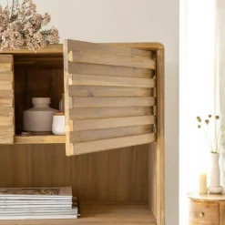 Made in Meubles Buffet<Buffet haut en bois d'acacia Marin