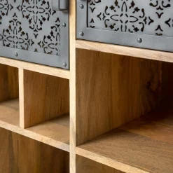 Made in Meubles Buffet<Buffet haut en bois de manguier Sahara