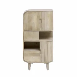 Made in Meubles Buffet<Buffet haut en bois de manguier clair Yoni