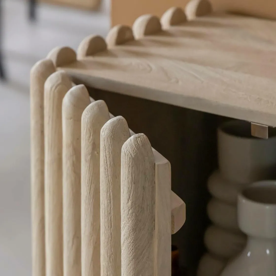 Made in Meubles Buffet<Buffet haut en bois de manguier Avery