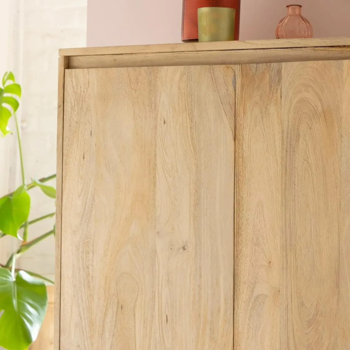 Made in Meubles Buffet<Buffet haut en bois de manguier Ode