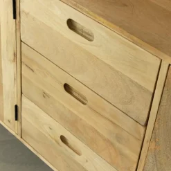 Made in Meubles Buffet|Meuble Sous Vasque<Buffet long en bois de manguier Rowene