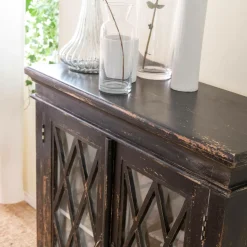 Made in Meubles Buffet|Vitrine<Buffet vitrine en bois de manguier êve