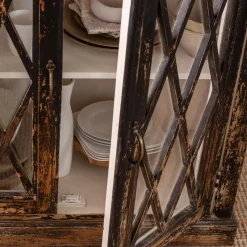 Made in Meubles Buffet|Vitrine<Buffet vitrine en bois de manguier êve