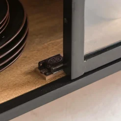 Made in Meubles Buffet|Vaisselier<Buffet vitrine en métal Achille