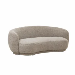 Made in Meubles Canapé<Canapé en tissu bouclette gris 3 places Maddy