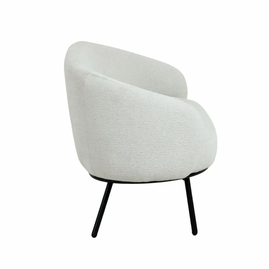 Made in Meubles Canapé<Canapé en tissu bouclette écru Filipa