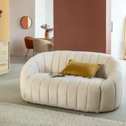 Made in Meubles Canapé<Canapé en tissu écru Axel