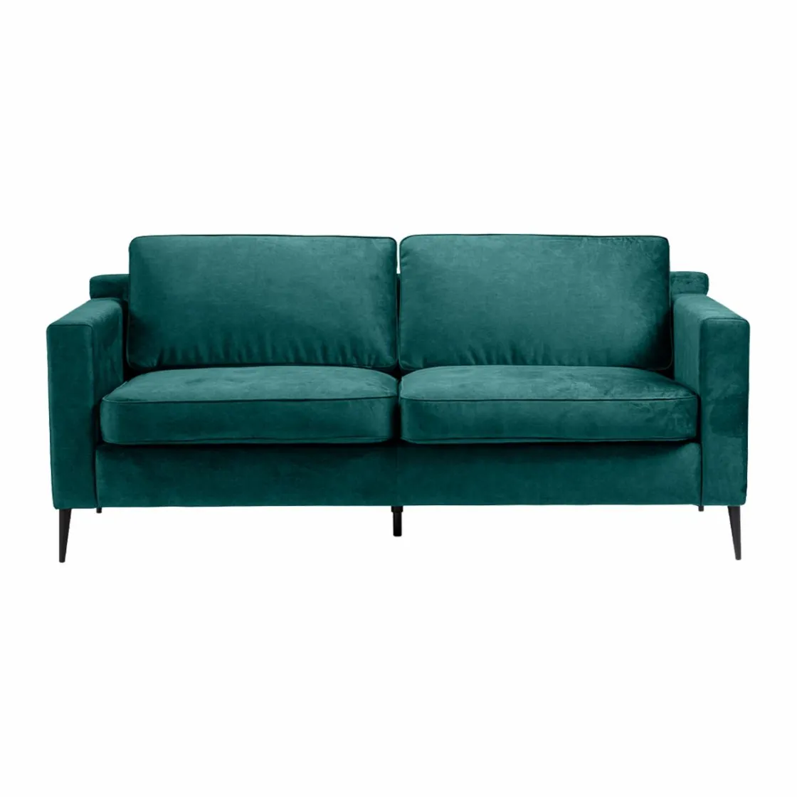 Made in Meubles Canapé<Canapé en velours bleu 3 places Rio