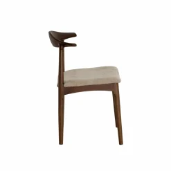 Made in Meubles Chaise<Chaise bois hêtre foncé Aline (lot de 2)