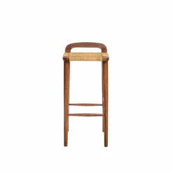 Made in Meubles Tabouret De Bar<Chaise de bar en bois de manguier Suzanna