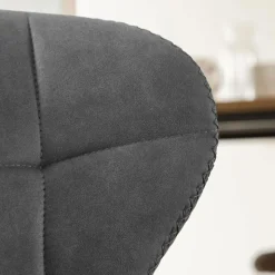 Made in Meubles Chaise|Tabouret De Bar<Chaise de bar vintage noire pied central réglable Isis (lot de 2)