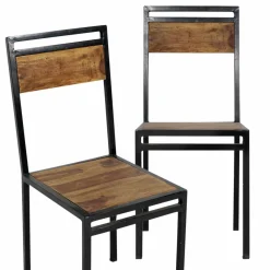 Made in Meubles Chaise<Chaise en bois d'acacia Havana (lot de 2)