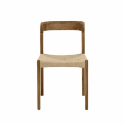 Made in Meubles Chaise<Chaise en bois de chêne et en corde Auren (lot de 2)