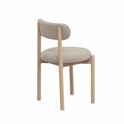 Made in Meubles Chaise<Chaise en bois de hêtre clair et tissu Aline (lot de 2)