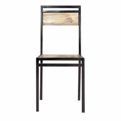 Made in Meubles Chaise<Chaise en bois de manguier New-York (lot de 2)