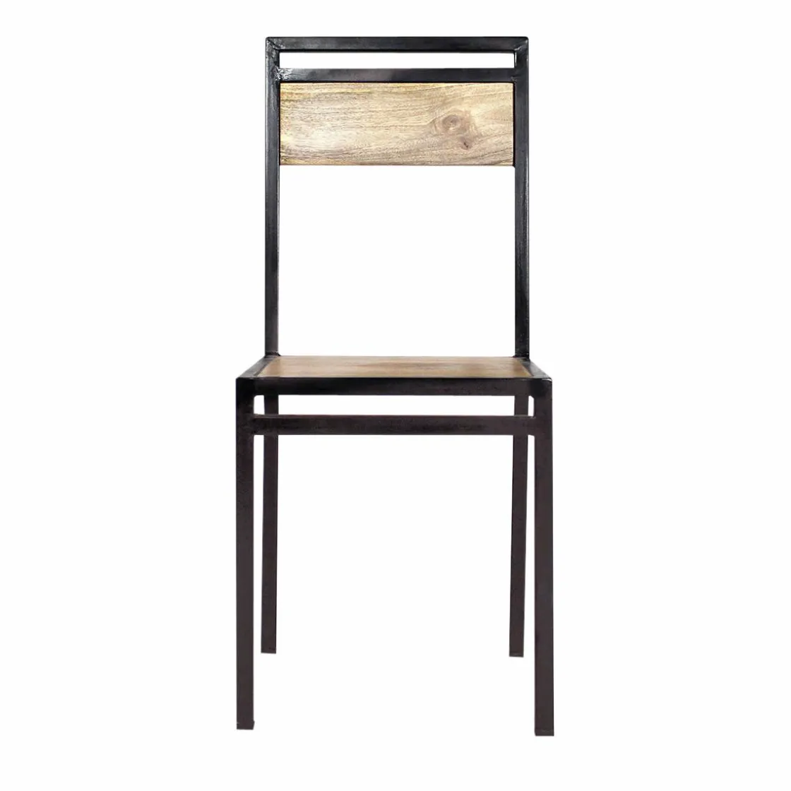 Made in Meubles Chaise<Chaise en bois de manguier New-York (lot de 2)