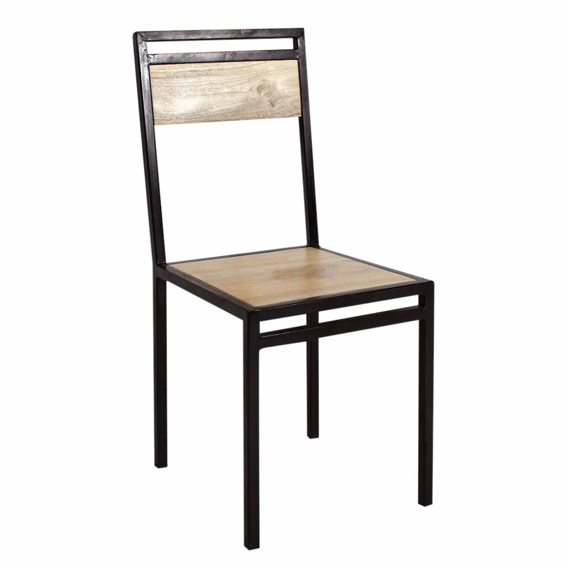 Made in Meubles Chaise<Chaise en bois de manguier New-York (lot de 2)