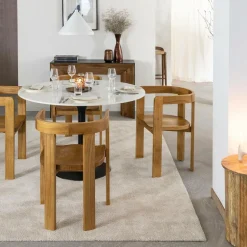 Made in Meubles Chaise<Chaise en bois de mindy Suzie (lot de 2)