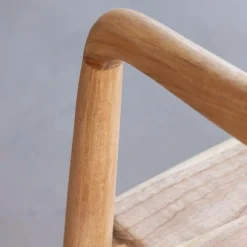 Made in Meubles Chaise<Chaise en bois de teck brut June (lot de 2)