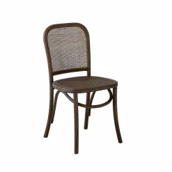 Made in Meubles Chaise<Chaise en bois d'orme et cannage Luzian (lot de 2)