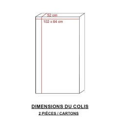 Made in Meubles Chaise<Chaise en cuir marron foncé Pharell (lot de 2)