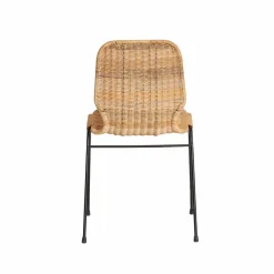 Made in Meubles Chaise<Chaise en métal et rotin Minal (lot de 2)