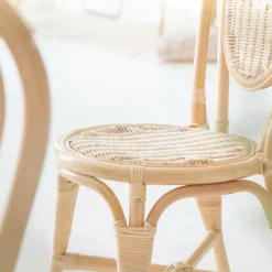 Made in Meubles Chaise<Chaise en rotin bistrot Nohan (lot de 2)