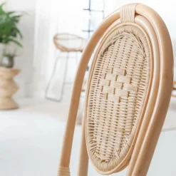 Made in Meubles Chaise<Chaise en rotin bistrot Nohan (lot de 2)