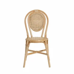 Made in Meubles Chaise<Chaise en rotin bistrot Nohan (lot de 2)