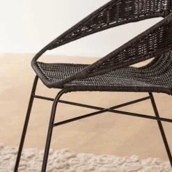 Made in Meubles Chaise<Chaise en rotin et en métal Aurélien