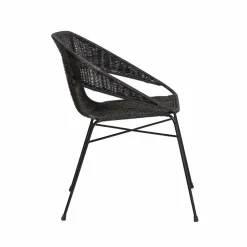 Made in Meubles Chaise<Chaise en rotin et en métal Aurélien