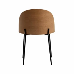 Made in Meubles Chaise<Chaise en tissu bouclette écru clair et métal Nyssa (lot de 2)