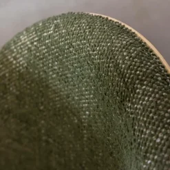 Made in Meubles Chaise<Chaise en tissu vert et bois clair Nyssa (lot de 2)