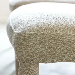 Made in Meubles Chaise<Chaise intégralement en tissu écru Doris (lot de 2)