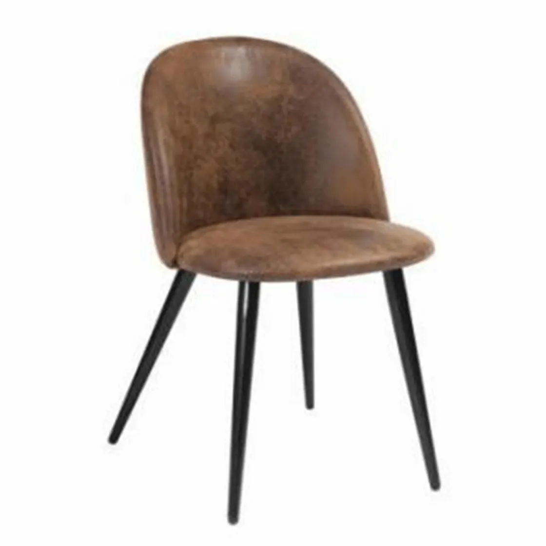 Made in Meubles Chaise<Chaise marron chocolat Jasmine (lot de 2)