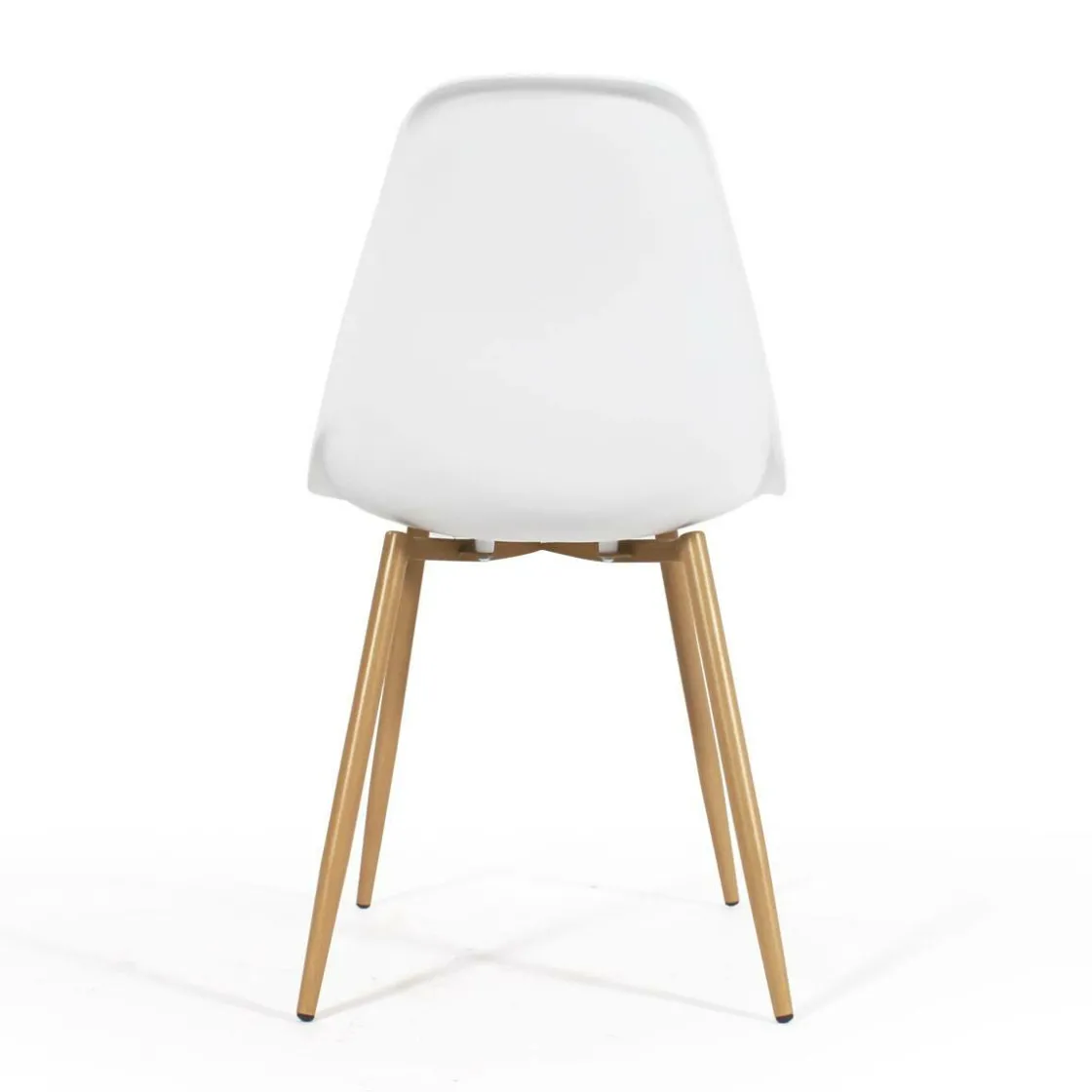 Made in Meubles Chaise<Chaise scandinave blanc pieds compas Marius (lot de 2)