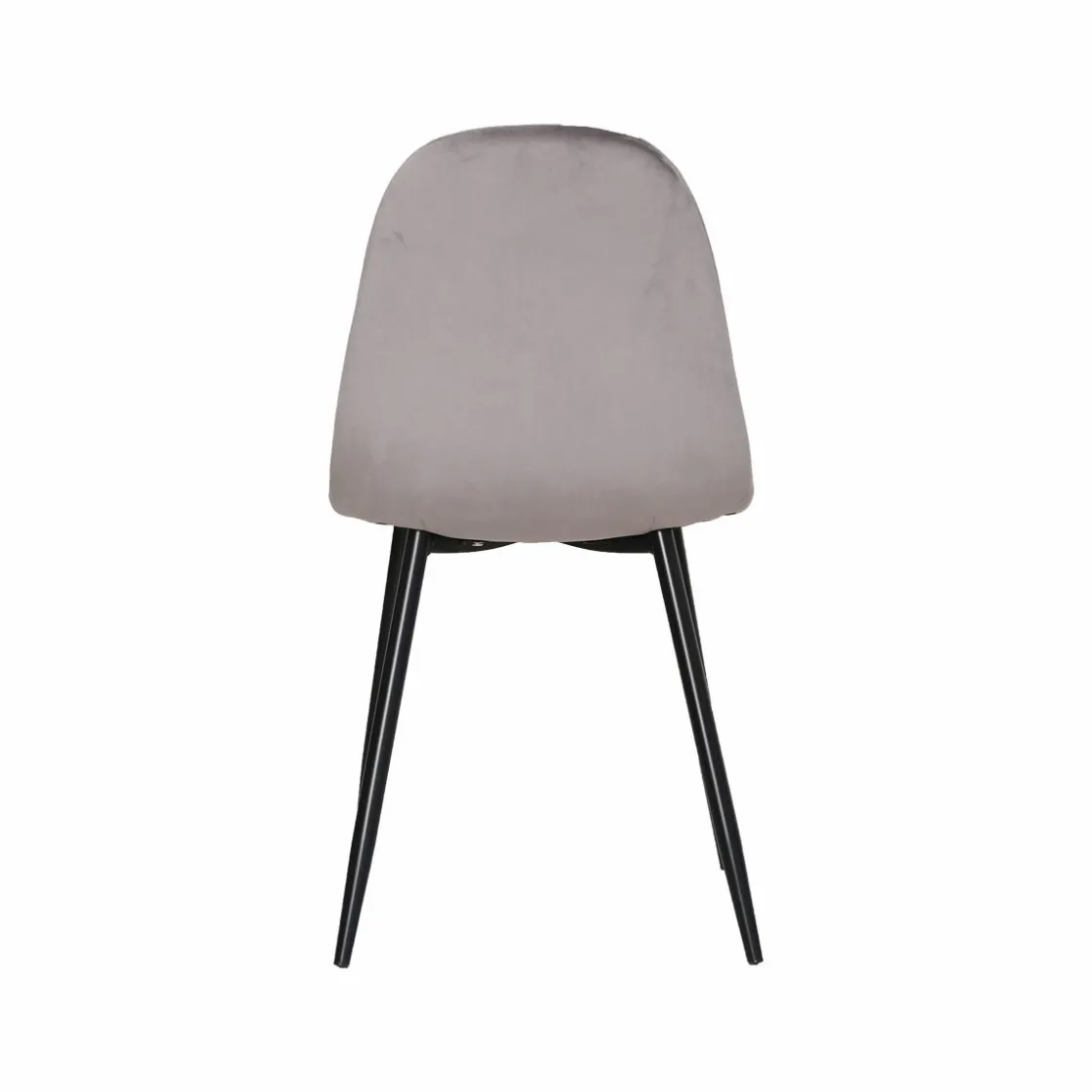 Made in Meubles Chaise<Chaise scandinave en velours gris Copenhague (lot de 2)