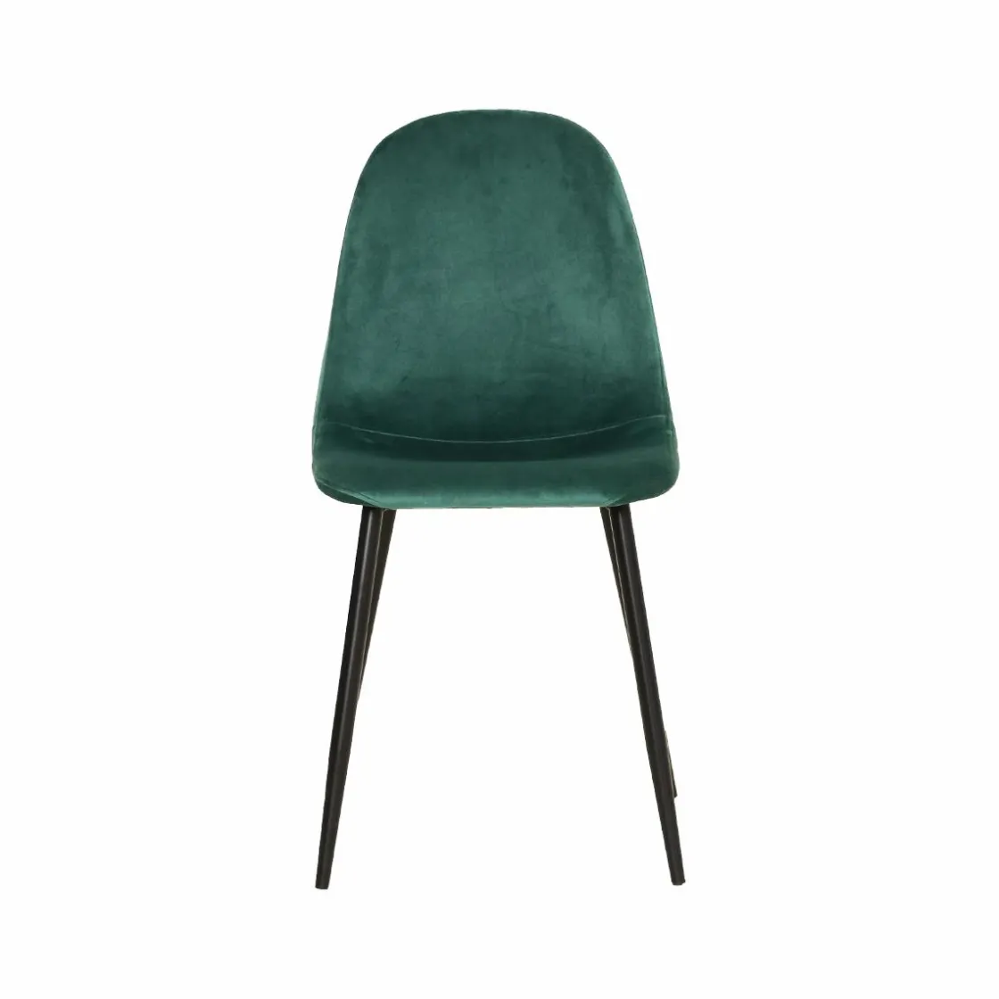 Made in Meubles Chaise<Chaise scandinave en velours vert Copenhague (lot de 2)