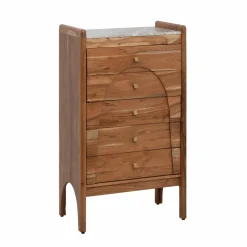 Made in Meubles Chiffonnier<Chiffonnier en marbre et bois d'acacia Calix