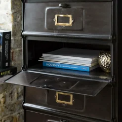 Made in Meubles Chiffonnier<Chiffonnier en métal 5 tiroirs Eugénie