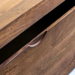 Made in Meubles Banc|Meuble De Rangement<Coffre banc en bois de manguier foncé Babeth