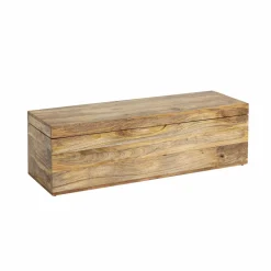 Made in Meubles Banc|Meuble De Rangement<Coffre banc en bois de manguier clair Babeth