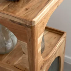 Made in Meubles Colonne<Colonne 1 étagère en bois d'acacia Emyr