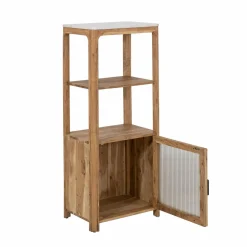 Made in Meubles Colonne<Colonne en bois d'acacia et marbre Emyr