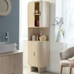 Made in Meubles Bibliothèque|Colonne<Colonne en bois de manguier Yoni