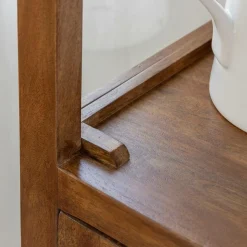 Made in Meubles Vitrine<Colonne vitrée en bois de manguier Remick