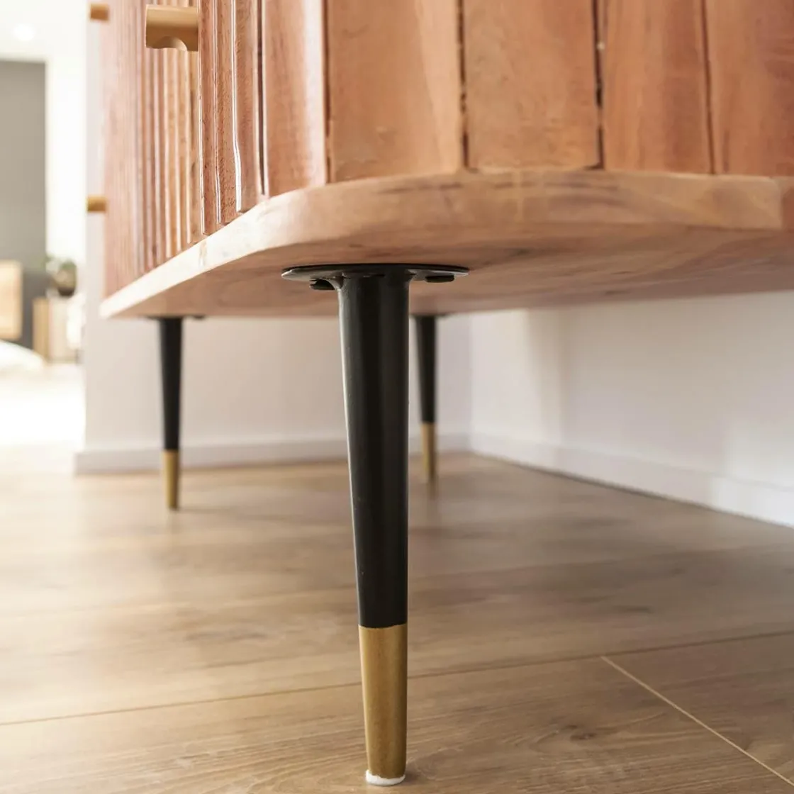 Made in Meubles Commode<Commode en bois d'acacia et marbre blanc Judith