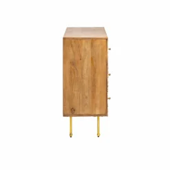 Made in Meubles Commode<Commode en bois de manguier sculpté Léopold