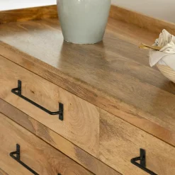 Made in Meubles Commode<Commode en bois de manguier 6 tiroirs Dolly